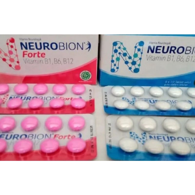 Jual NEUROBION TAB PUTIH NEUROBION FORTE PINK HARGA STRIP Shopee