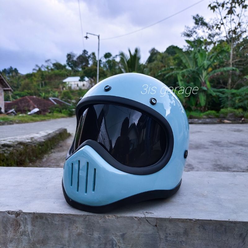 Jual Helm Custom Cakil Simpson M Retro Full Face Vintage Clasic