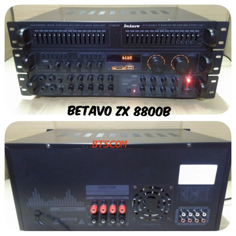 Jual Power Ampli Bluetooth Betavo Zx B Amplifier Mixer Zx B Bbe