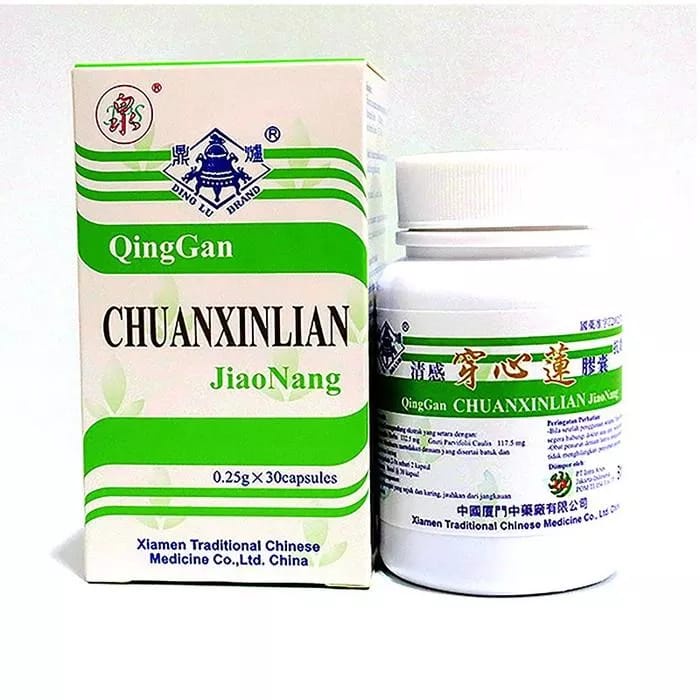 Jual Qing Gan Chuan Xin Lian Jiao Nang Capsule Obat Panas Dalam Demam