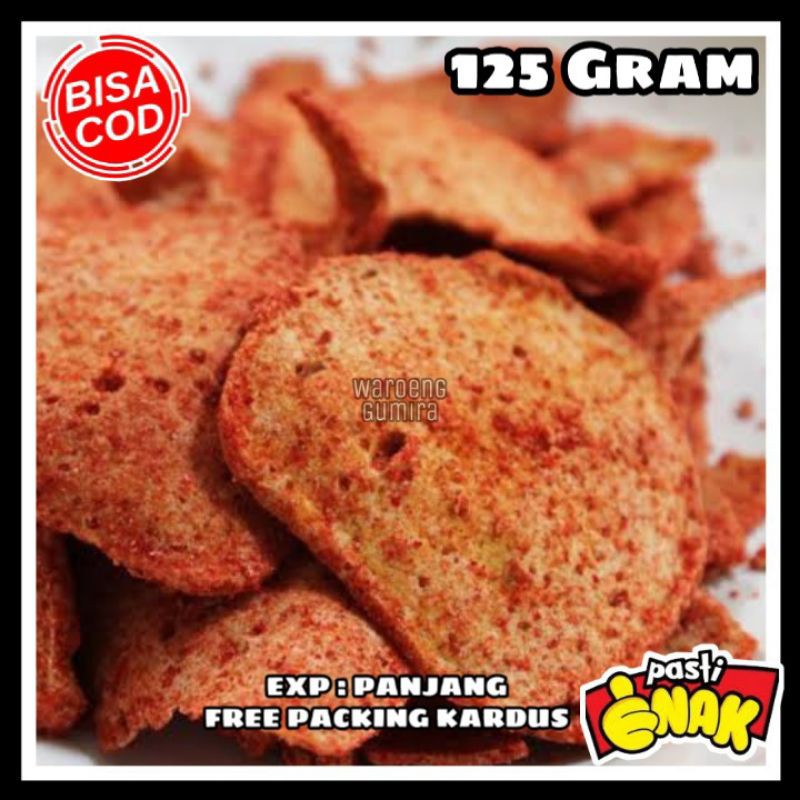 Jual Basreng Pedas 125 Gram Baso Goreng Pedas Snack Kiloan Cemilan