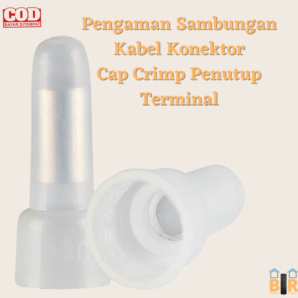 Jual Lasdop Pengaman Sambungan Kabel Konektor Cap Crimp Penutup