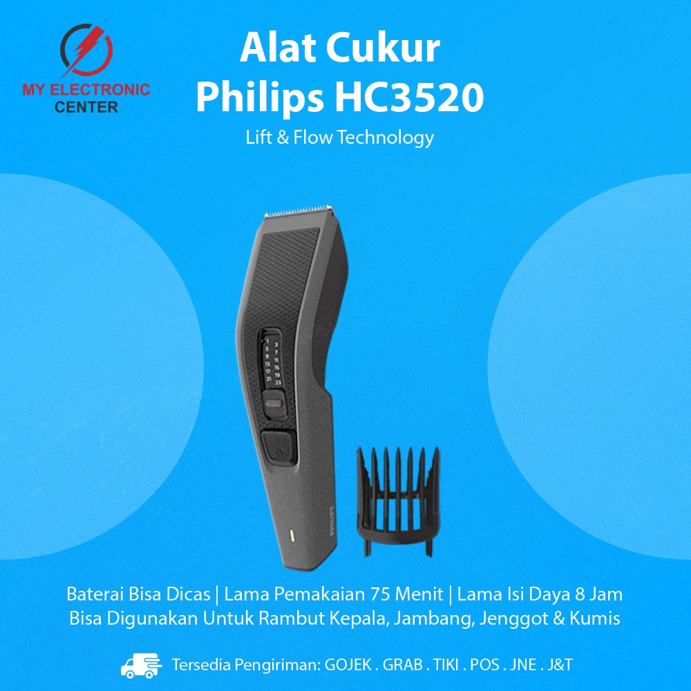 Jual Mesin Alat Cukur Rambut Kumis Jenggot Philips Hc Electric