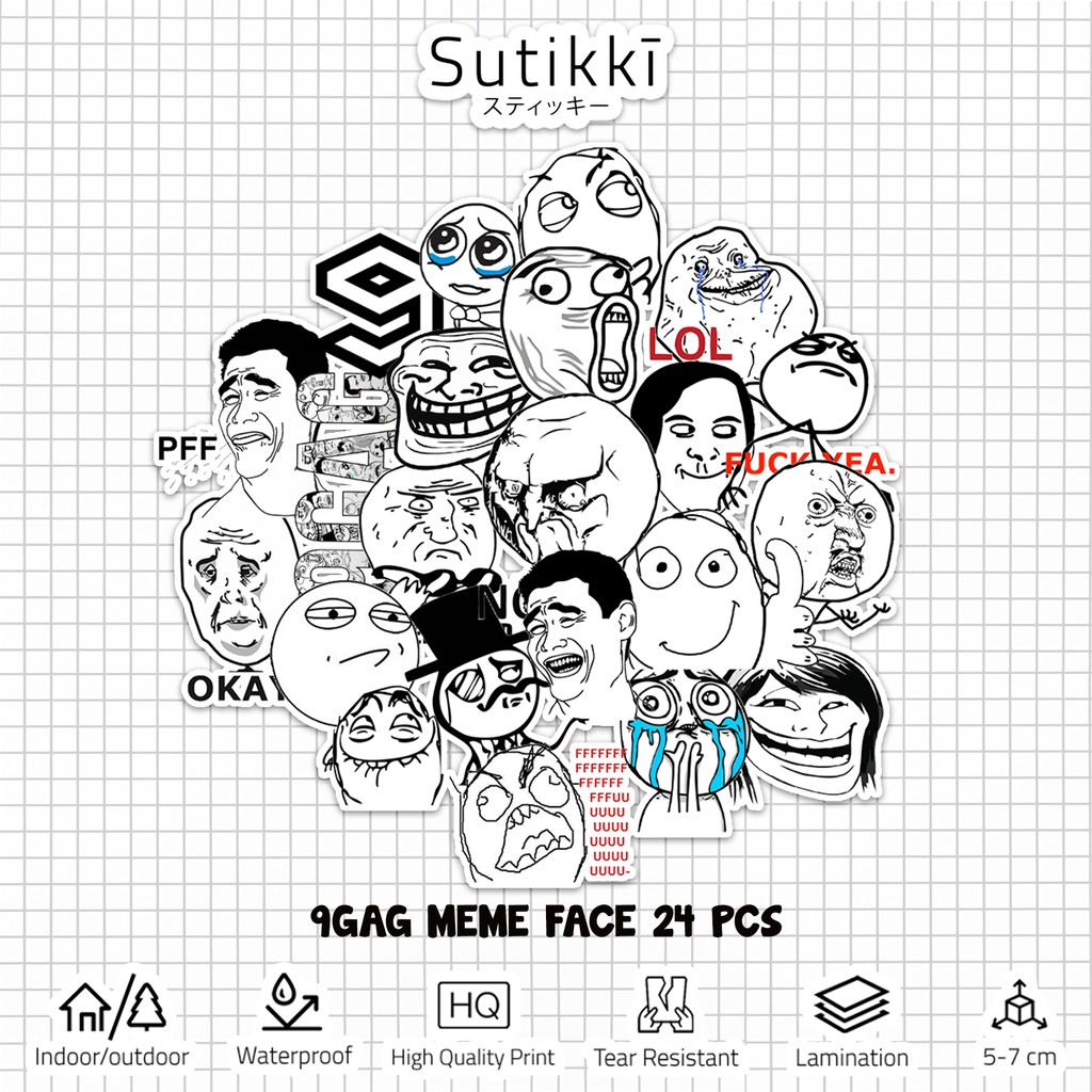 Jual Sutikki Sticker Pack Gag Meme Trollface Troll Gag Stiker