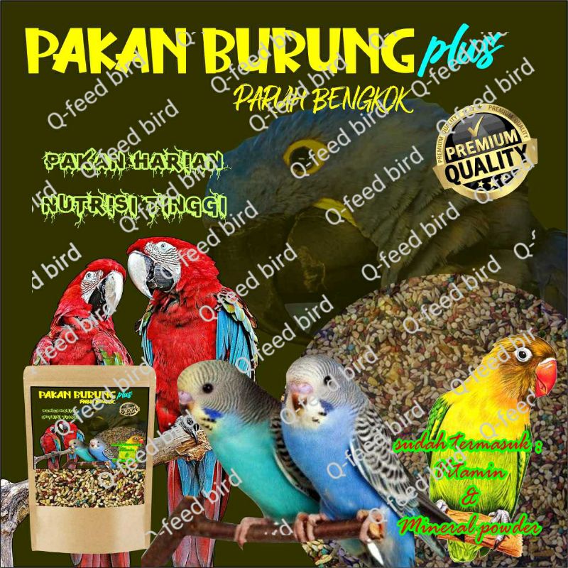 Jual Pakan Burung Paruh Bengkok Pakan Burung Lovebird Pakan Burung