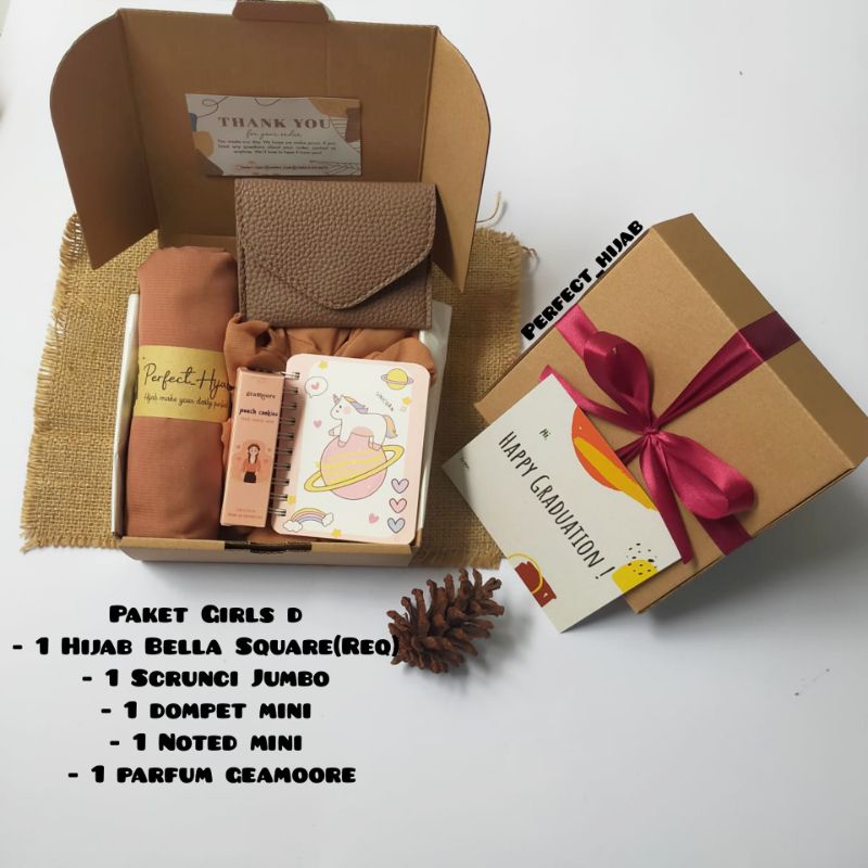 Jual Hampers Hijab Bella Square Termurah Gift Box Kado Murah Cewek