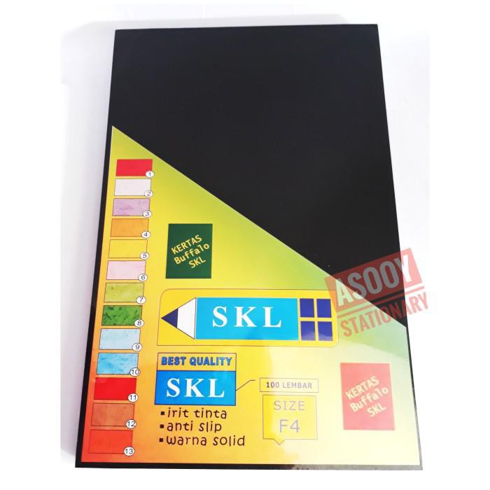 Jual Kertas Cover Buffalo Skl Ukuran Folio F Warna Hitam Shopee