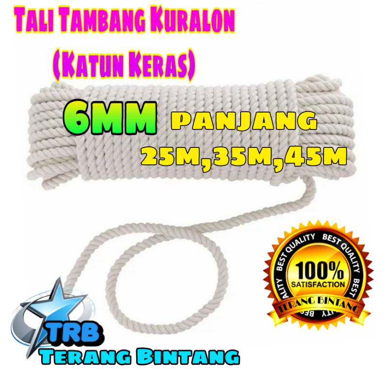 Jual TALI TAMBANG 6MM 45M KURALON KATUN TALI TAMBANG NILON TALI