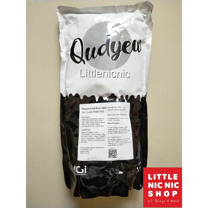 Jual Qudyew Dark Chocolate Powder 1 Kg Bubuk Minuman Shopee Indonesia