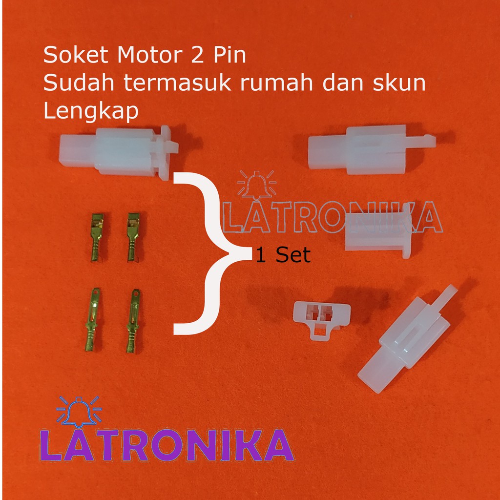 Jual Soket Motor Pin Kecil Skun Lengkap Socket Pin Konektor Kabel