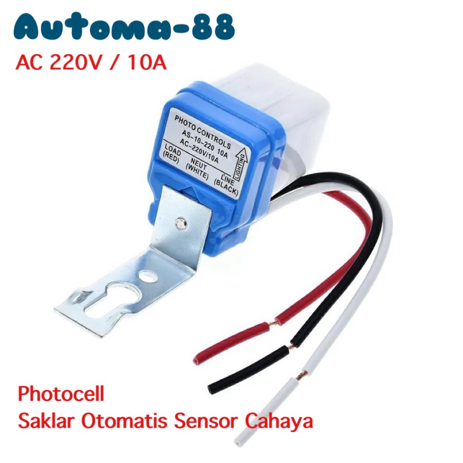 Jual Saklar Otomatis Sensor Cahaya AC 220V Photocell Penerangan Jalan