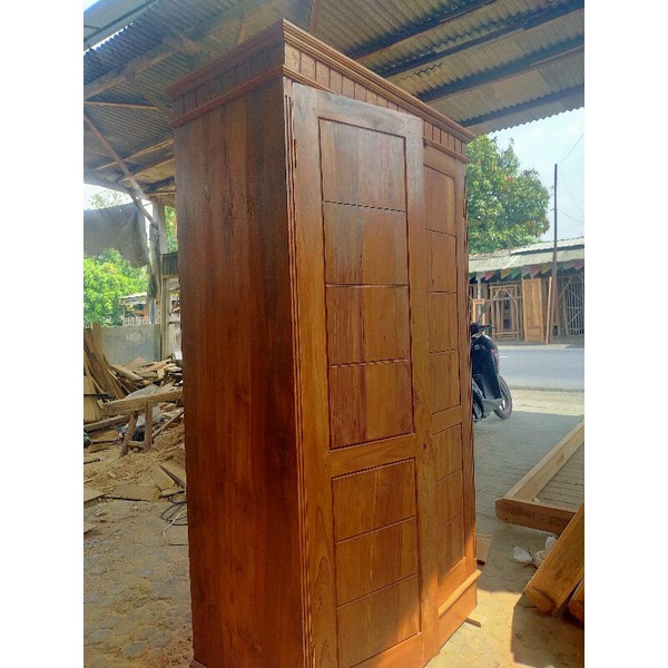 Jual Lemari Jati Pintu Murah Lemari Kayu Jati Bisa Cod Shopee