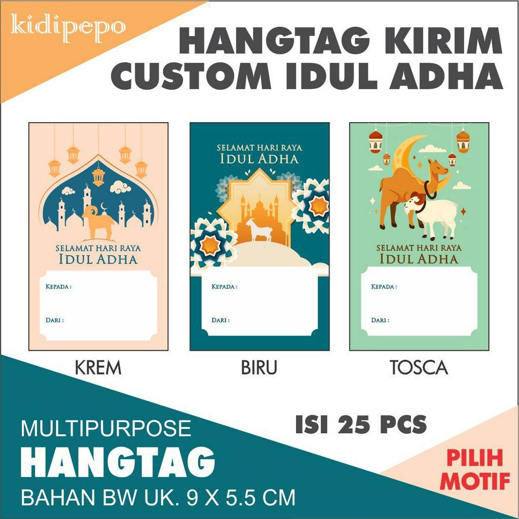 Jual Hangtag Kirim Kartu Ucapan Greeting Card Idul Adha Kurban