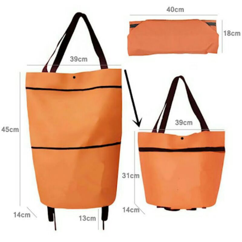 Jual Tas Keranjang Kantong Troli Trolli Trolley Troly Tote Bag Belanja