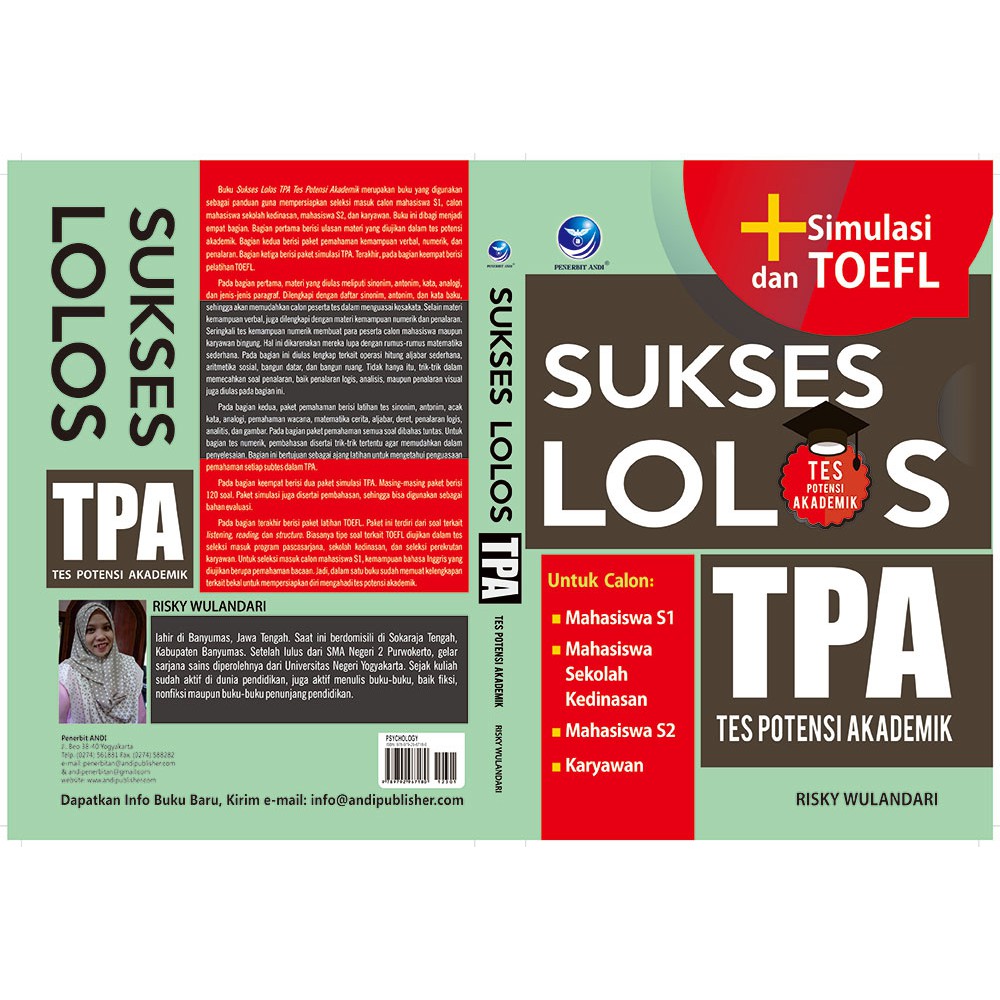 Jual Buku Sukses Lolos Tpa Tes Potensi Akademik Simulasi Dan Toefl