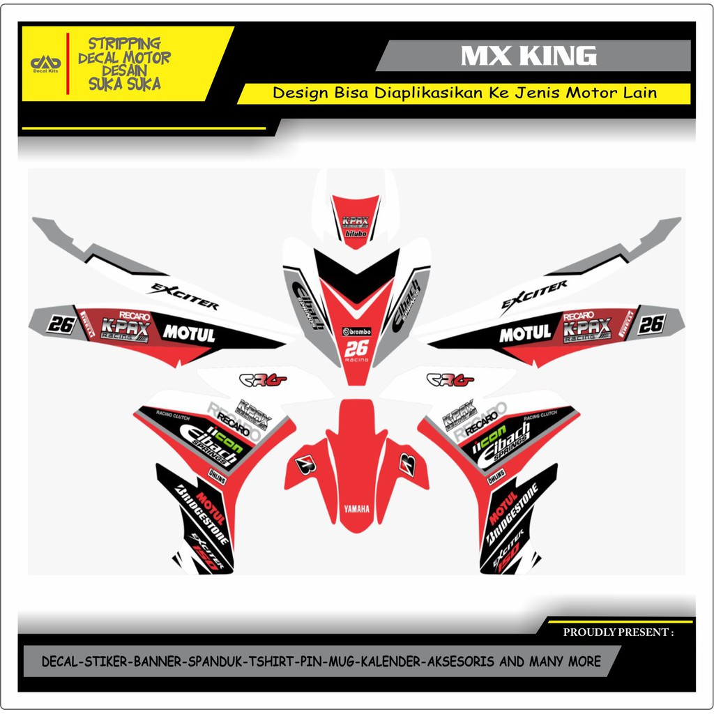 Jual Stiker Decal Motor Mx King Full Body New Graffis Design Shopee