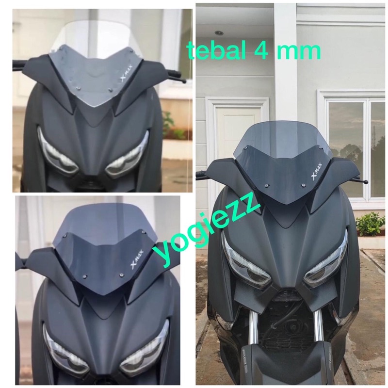 Jual Windshield Yamaha Xmax Diamond Connected Malossi Visor Diamond