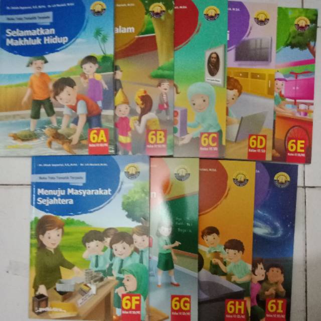 Jual Buku Teks Tematik Terpadu Untuk SD Kelas VI Paket 6a S D 6i