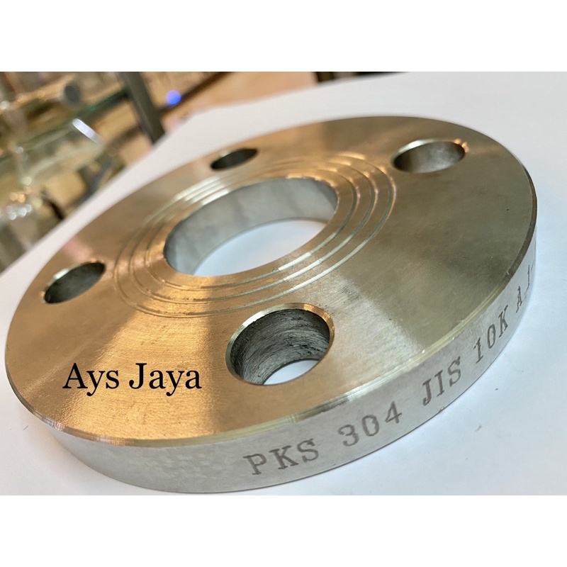 Jual Flange Stainless SS 304 Jis 10k 1 1 2 Inchi Shopee Indonesia