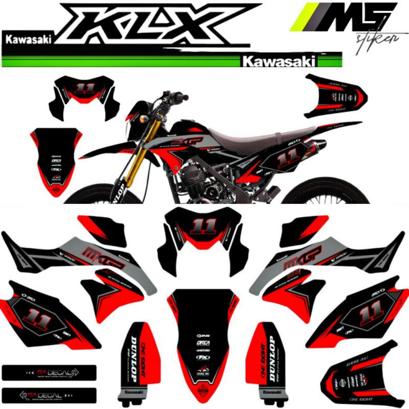 Jual Decal Sticker Striping Variasi Fullbody KLX DTRACKER 150 2016 2022