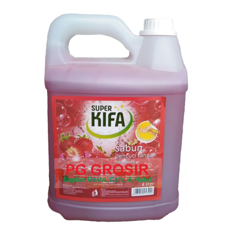 Jual Sabun Cuci Tangan Hand Soap Strawberry Kifa Liter Shopee Indonesia