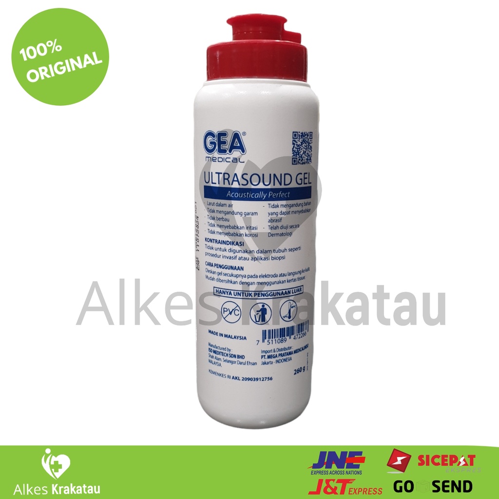 Jual Ultrasound Gel 260ml GEA Jelly USG Ultra Sound Shopee Indonesia