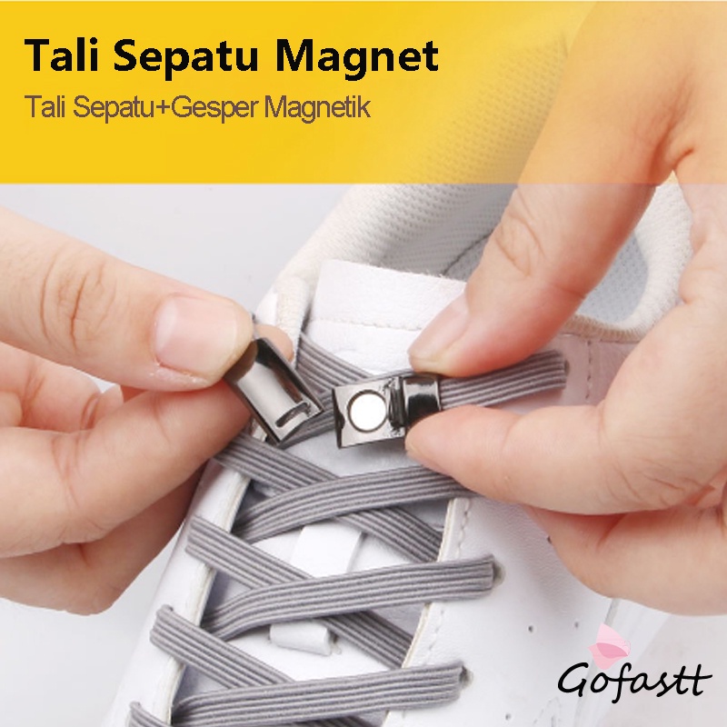 Jual READY STOCK2 Pcs 1 Set Tali Sepatu Magnet Simple Shoelace