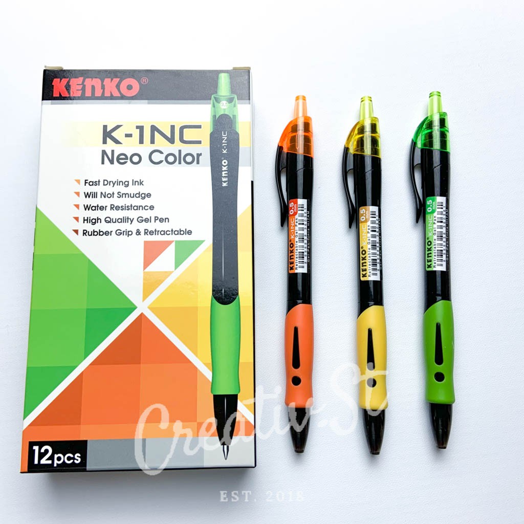 Jual KENKO Pulpen Bolpen Gel Pen K 1 Neo Color 0 5 Mm Shopee Indonesia