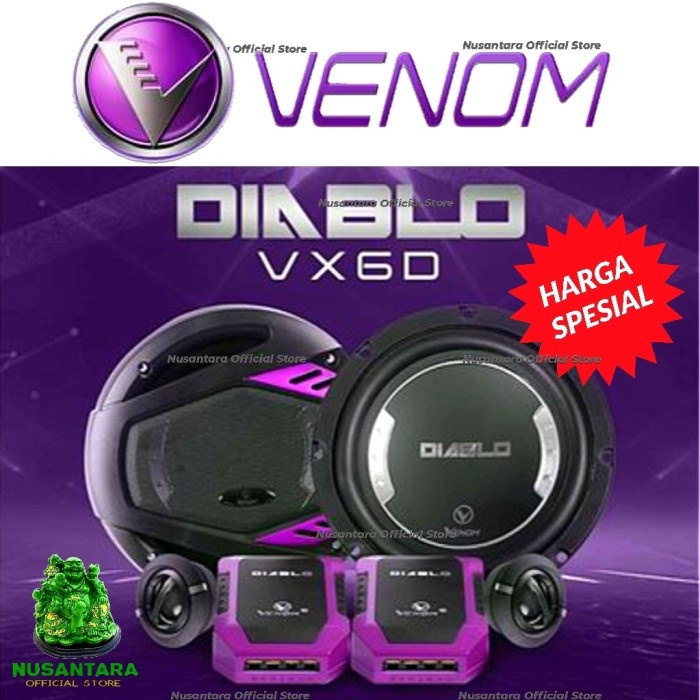 Jual VENOM DIABLO SPEAKER SPLIT VX6D SPEAKER 6 5 Inch COMPONENT VX 6 D