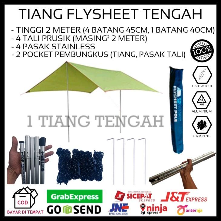 Jual Ready Stock Tiang Frame Flysheet Tenda Bendera Camping Alumunium