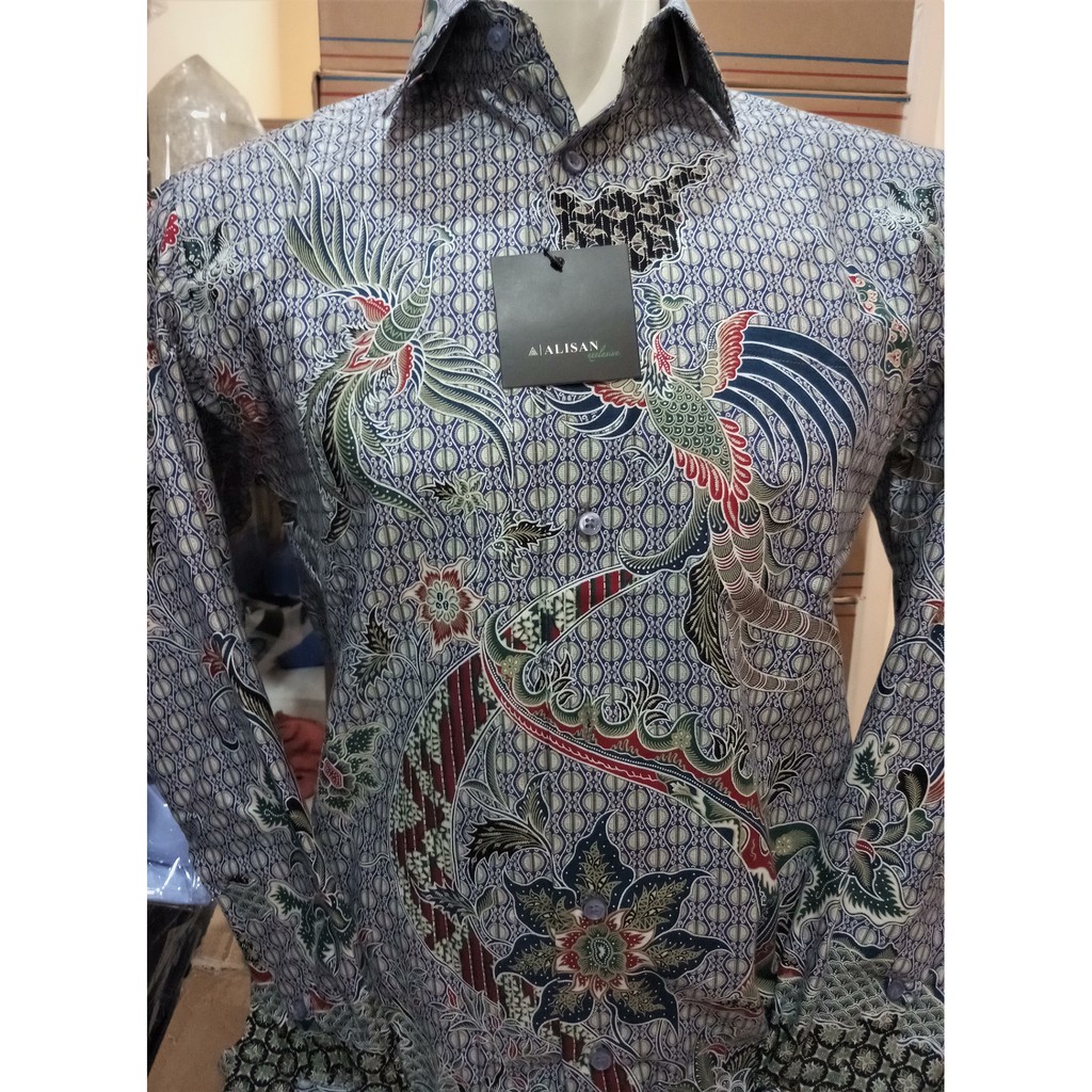 Jual Alisan Original Kemeja Batik Lengan Panjang Reguler Motif