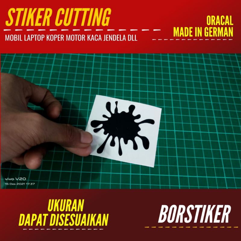 Jual Stiker Bercak Darah Noda Sticker Cutting Bahan Oracal Custom