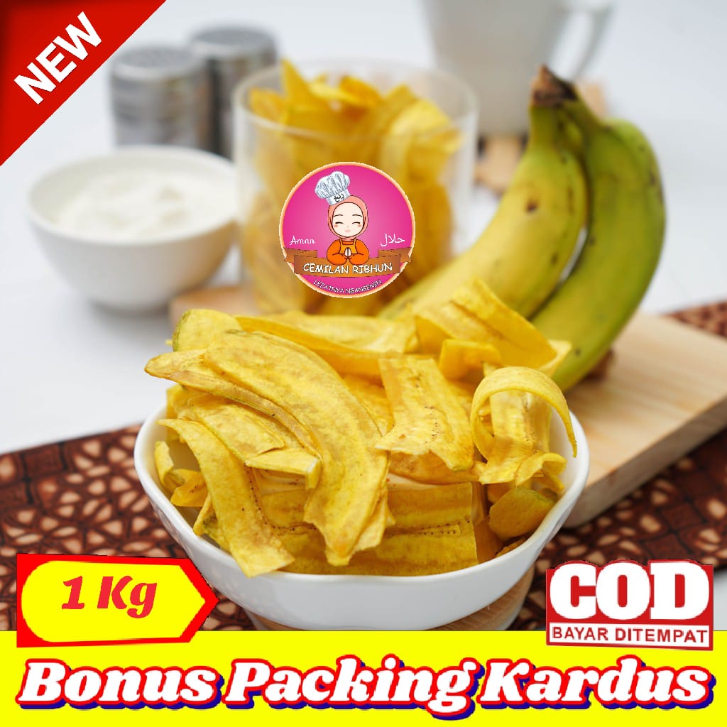 Jual Kg Keripik Pisang Asin Gurih Pisang Lantak Khas Lampung