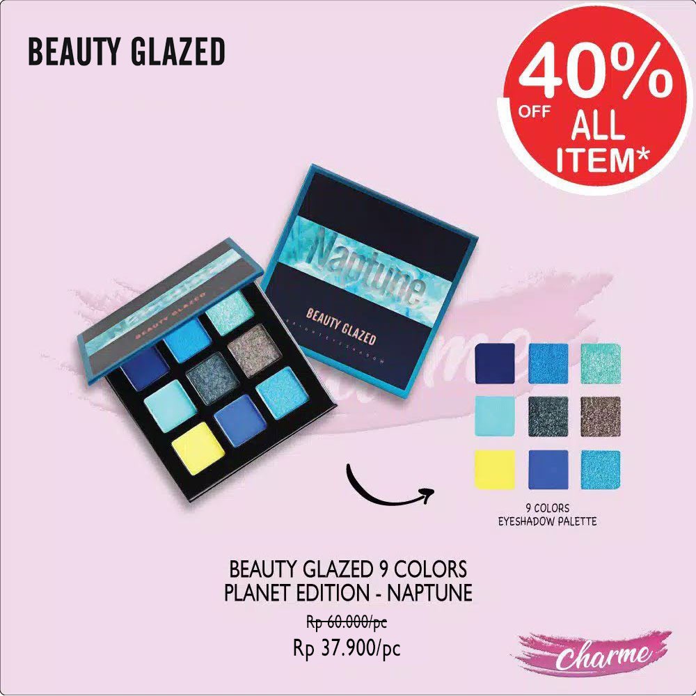 Jual Ready Ori Beauty Glazed Colors Warna Eyeshadow Planet