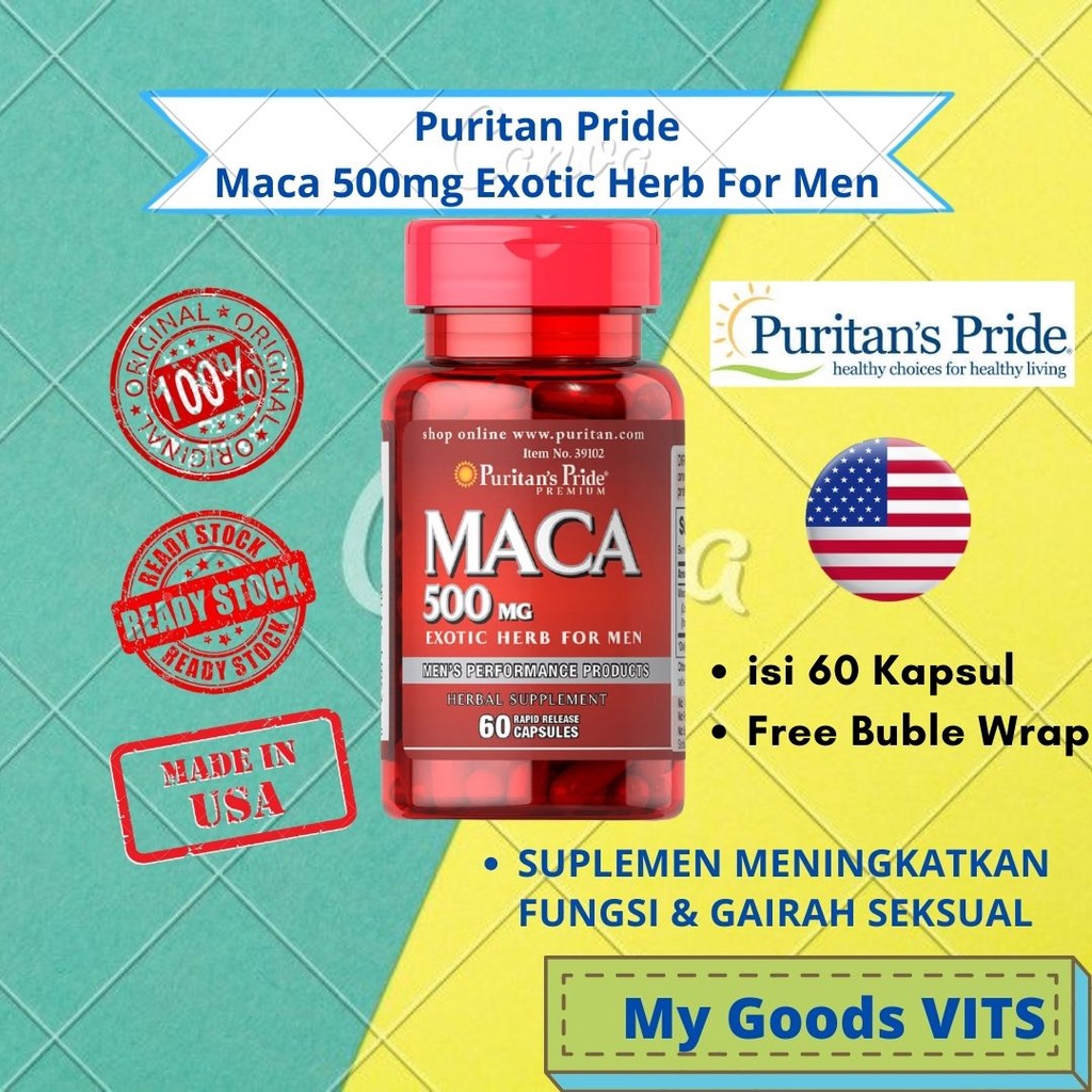 Jual Puritan Pride Vitamin Suplemen Maca Mg Mg Exotic Herb