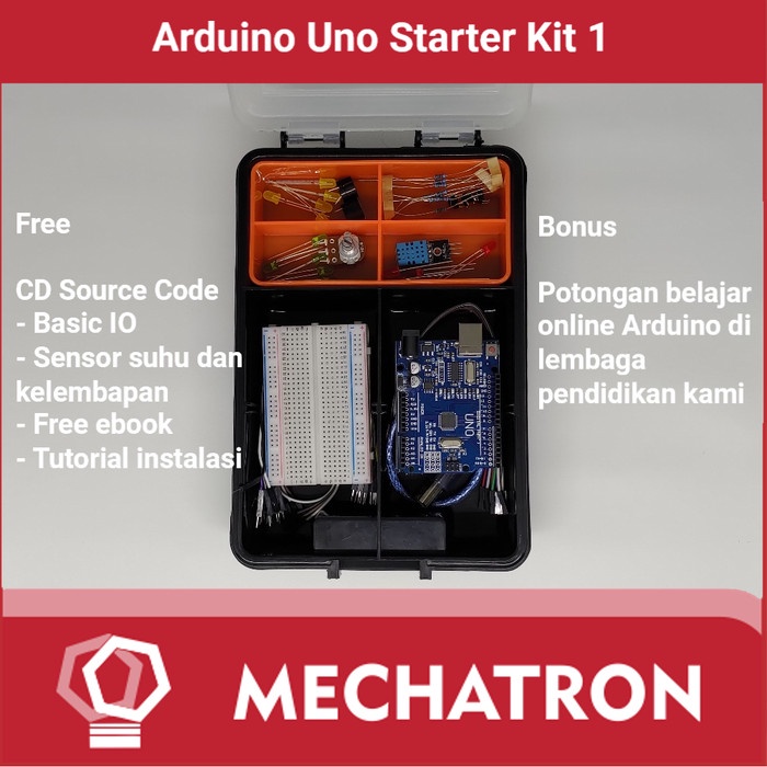 Jual Arduino Uno Starter Learning Kit Compatible Paket Belajar Free