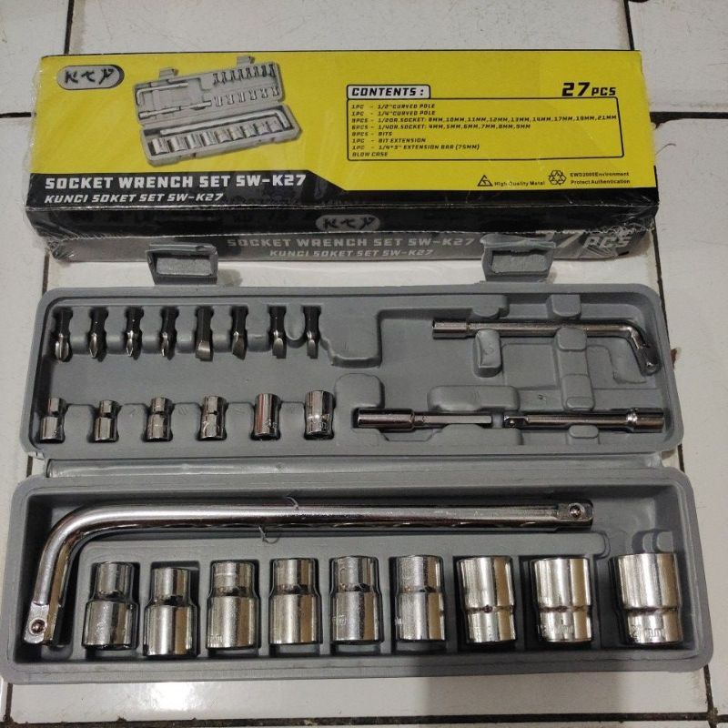 Jual Ktp Kunci Sok Set Pcs Ktp Socket Wrench Set Pcs Shopee