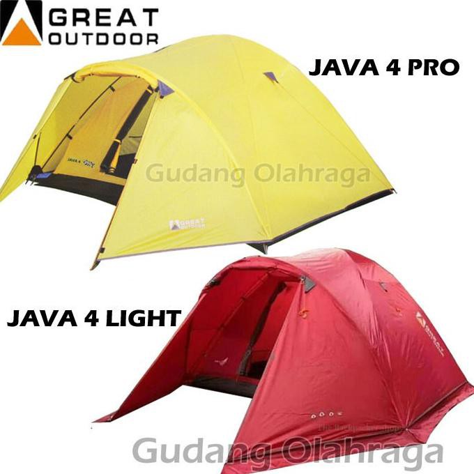 Jual Tenda Camping Dome 4 Orang Great Outdoor JAVA 4 LIGHT JAVA 4 PRO