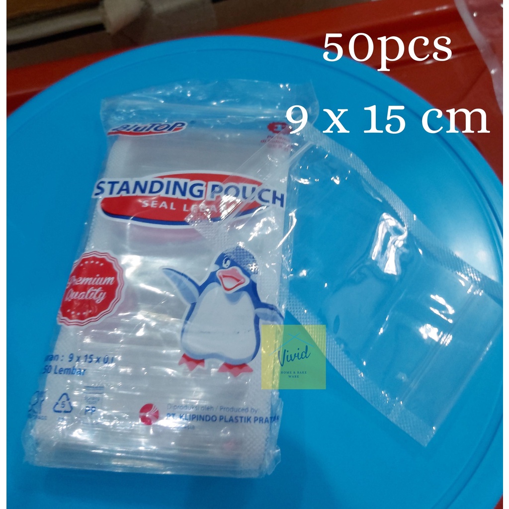 Jual Standing Pouch X Cm Merk Blutop Kemasan Klip Plastik