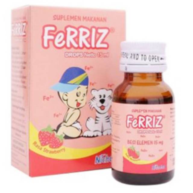 Jual FERRIZ DROP 15 ML Suplemen Zat Besi Untuk Bayi Shopee Indonesia