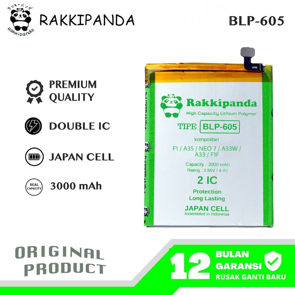 Jual RakkiPanda BLP605 F1 A35 Neo 7 A33W A33 F1F Batre