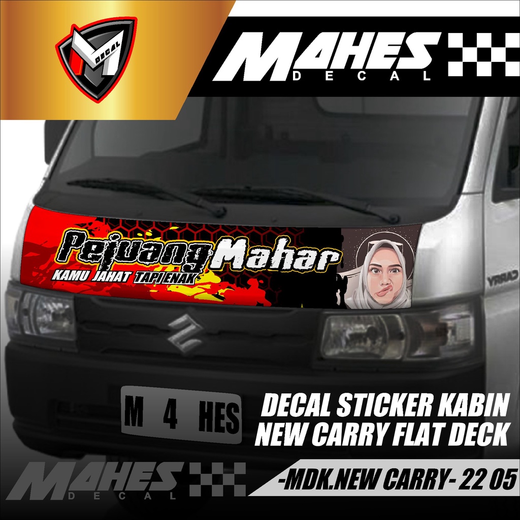 Jual Decal Kabin New Carry Pick Up Sticker Kabin Depan New Carry