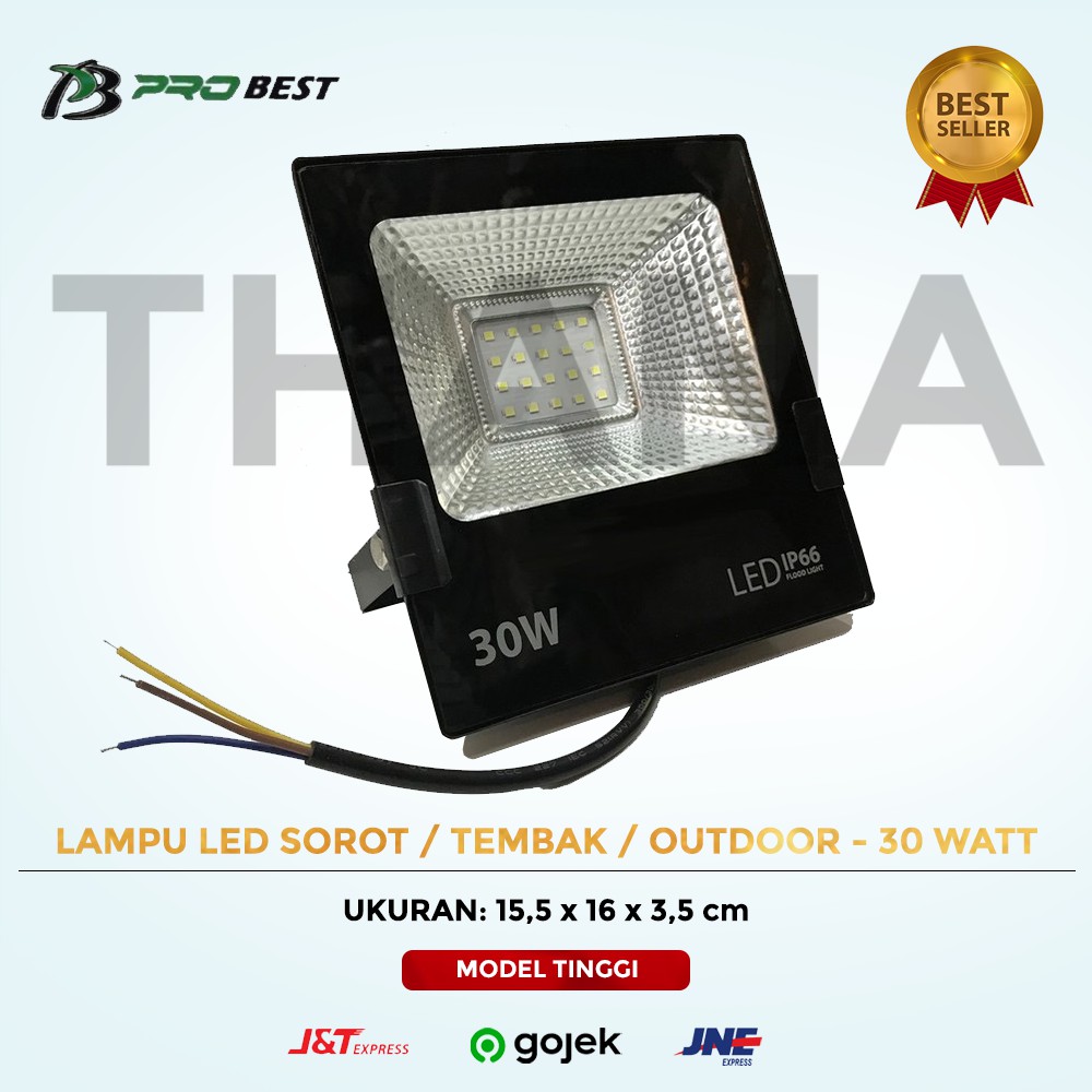 Jual Lampu Led Sorot Tembak Floodlight Outdoor 30w 30 Watt