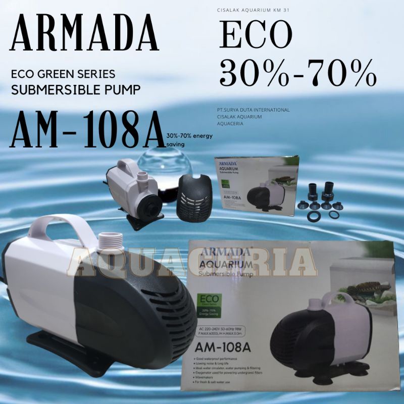 Jual Mesin Pompa Air ARMADA AM 108A Mesin Celup Aquarium Kolam 5meter