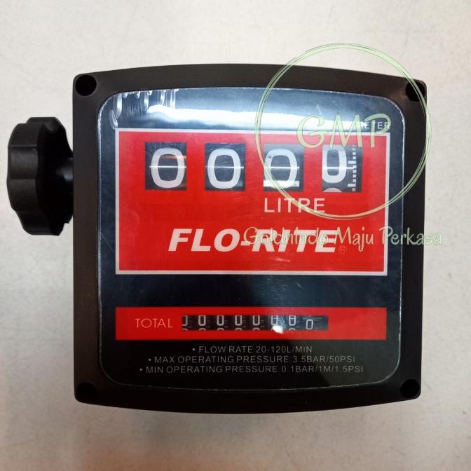 Jual Meteran Solar Flo Rite 4 Digit 1 Inch Flow Meter Flowmeter