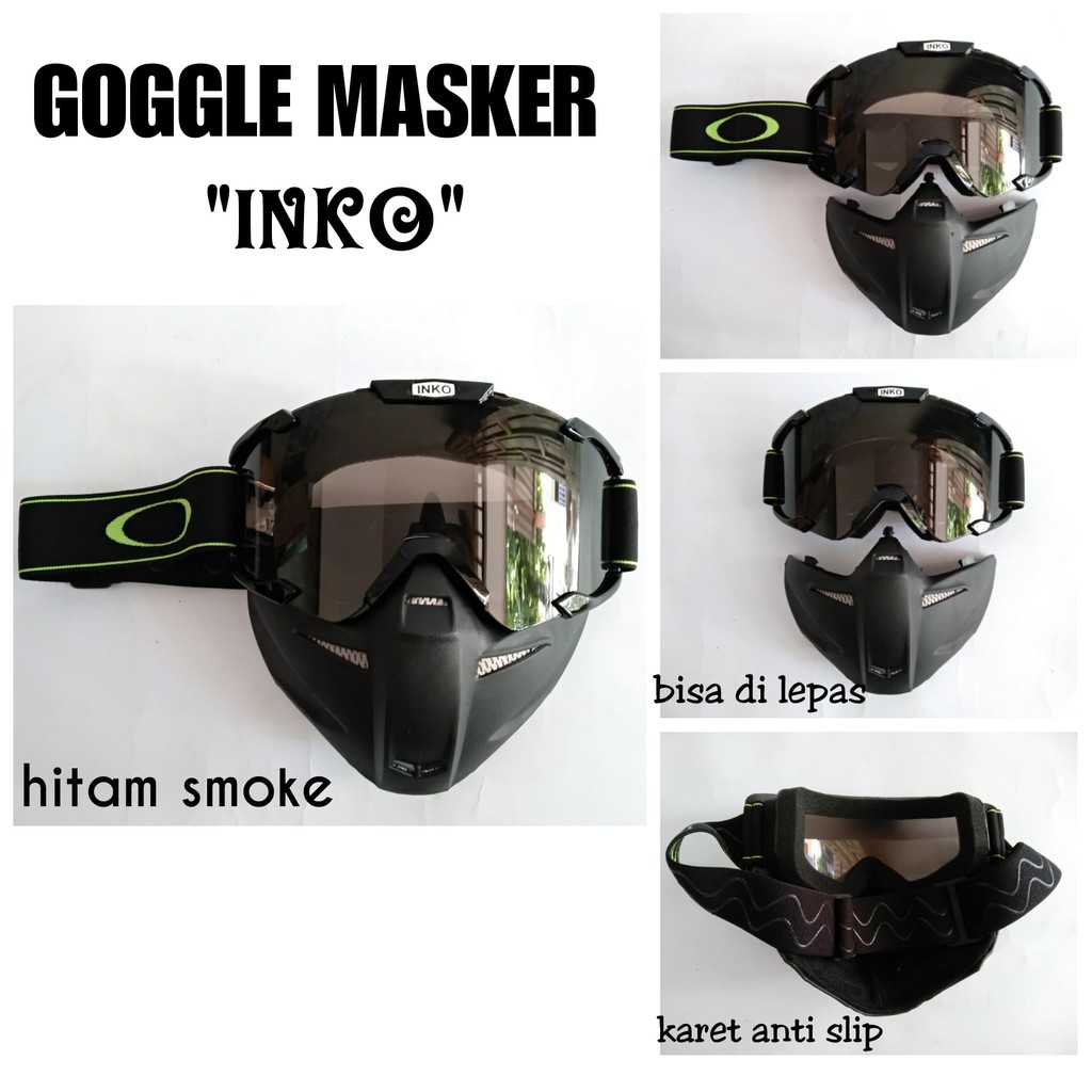 Jual Google Mask Osbe Alien Retro Google Mask Clear Kacamata Google