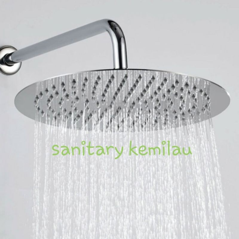 Jual WALL SHOWER TANAM KAMAR MANDI STAINLES 10 INCH SHOWER TEMBOK