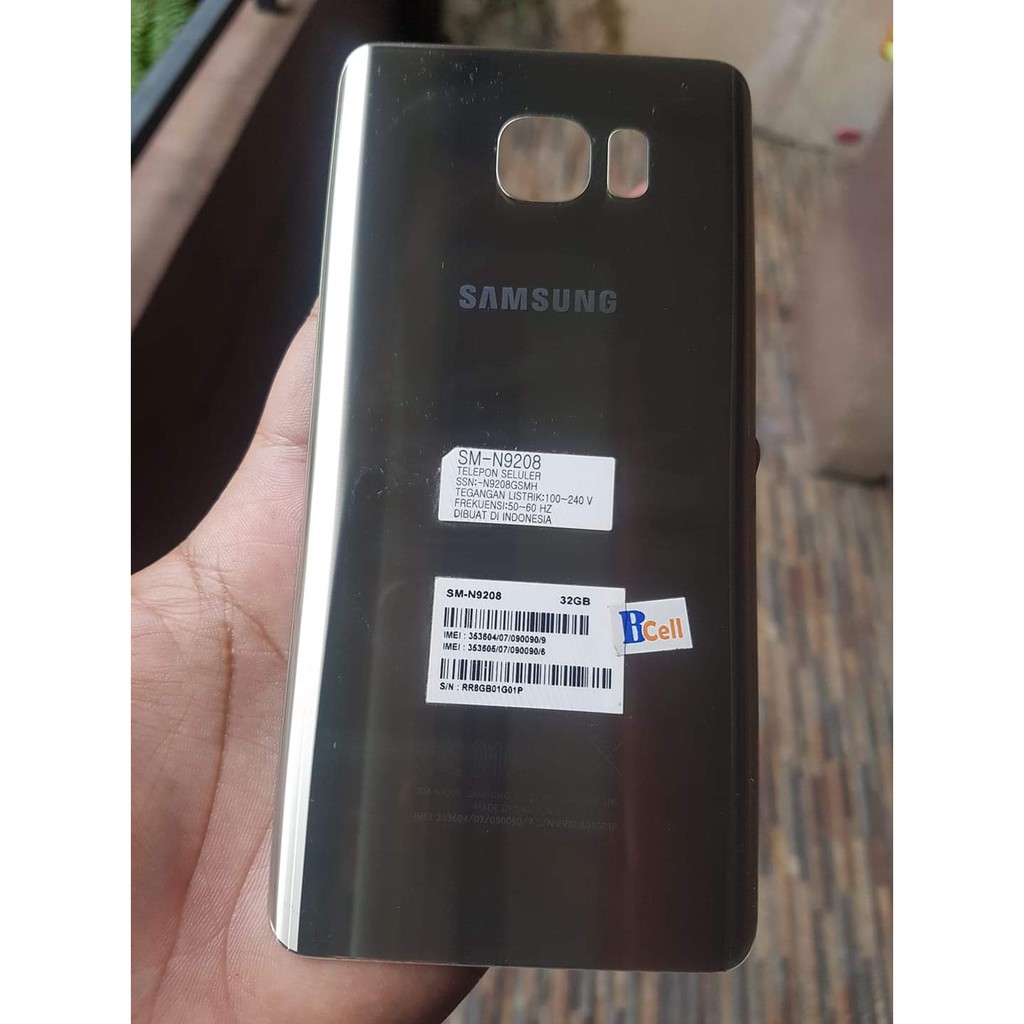 Jual BACKDOOR TUTUP CASING BELAKANG SAMSUNG NOTE 5 N9208 ORIGINAL ORI