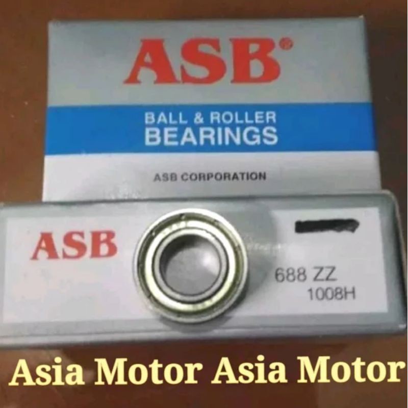 Jual Bearing 688 ZZ ASB Ukuran 8x16x5 Mm Bering Laher Laker Klaher