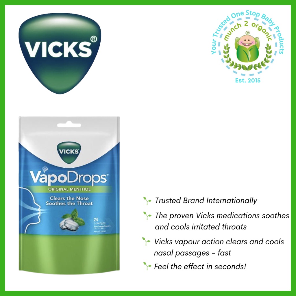 Jual Vicks Vapodrops Original Menthol Lozenges S Shopee Indonesia